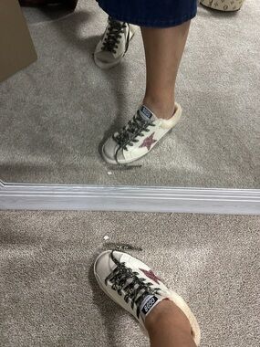 Cozy Cream Casual Sneakers with Pink Star Detail